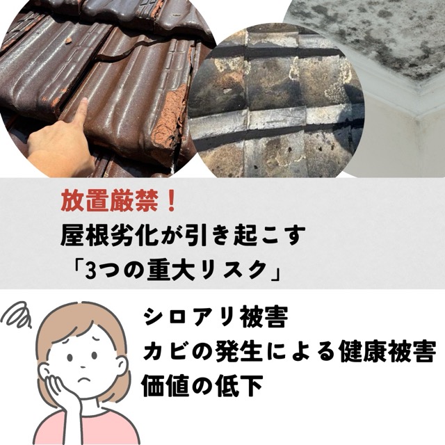 雨漏りを引き起こす、リスク